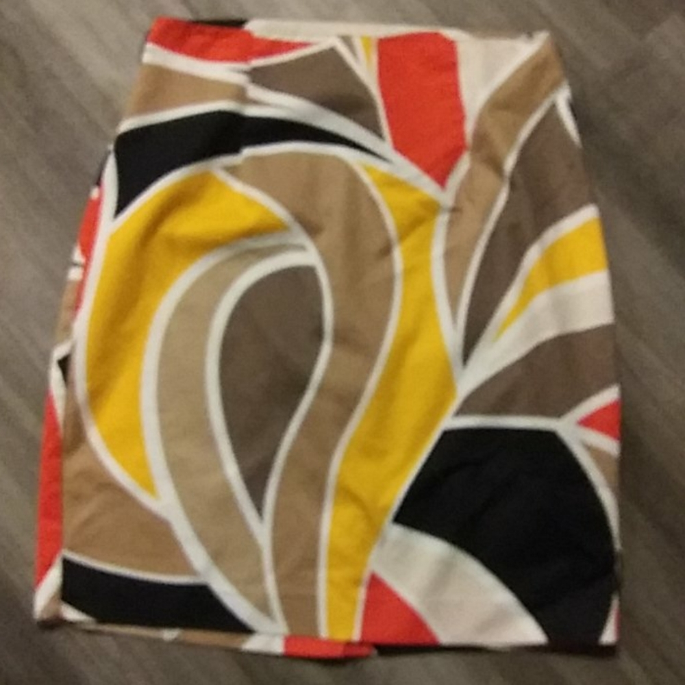 MULTI-COLOR PENCIL SKIRT